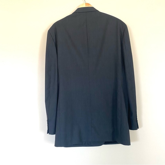 Stafford Blazer Men’s Dark Gray Two Button Wool Sport Jacket EUC - Picture 2 of 13